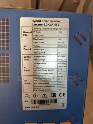 8.2kva Hybrid Inverter Luxsun