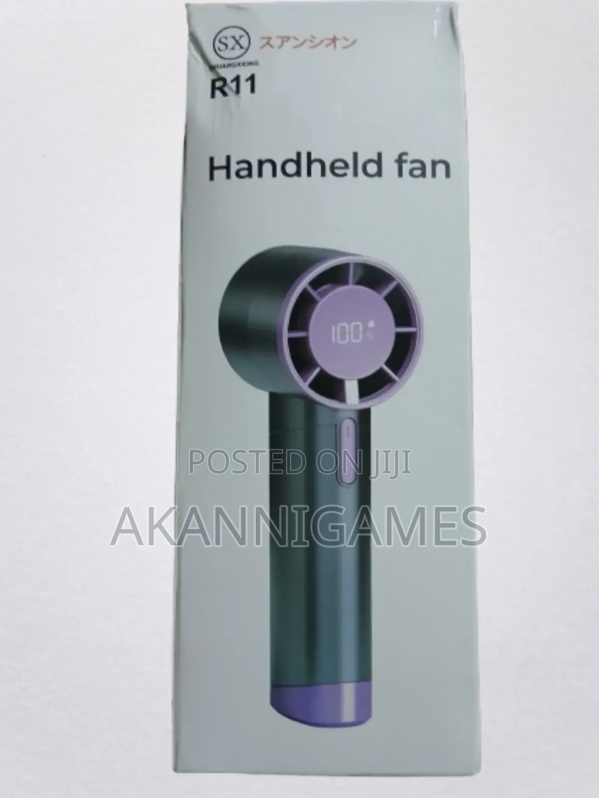 Rechargeable Handheld Fan – Digital Display, Long Battery Life