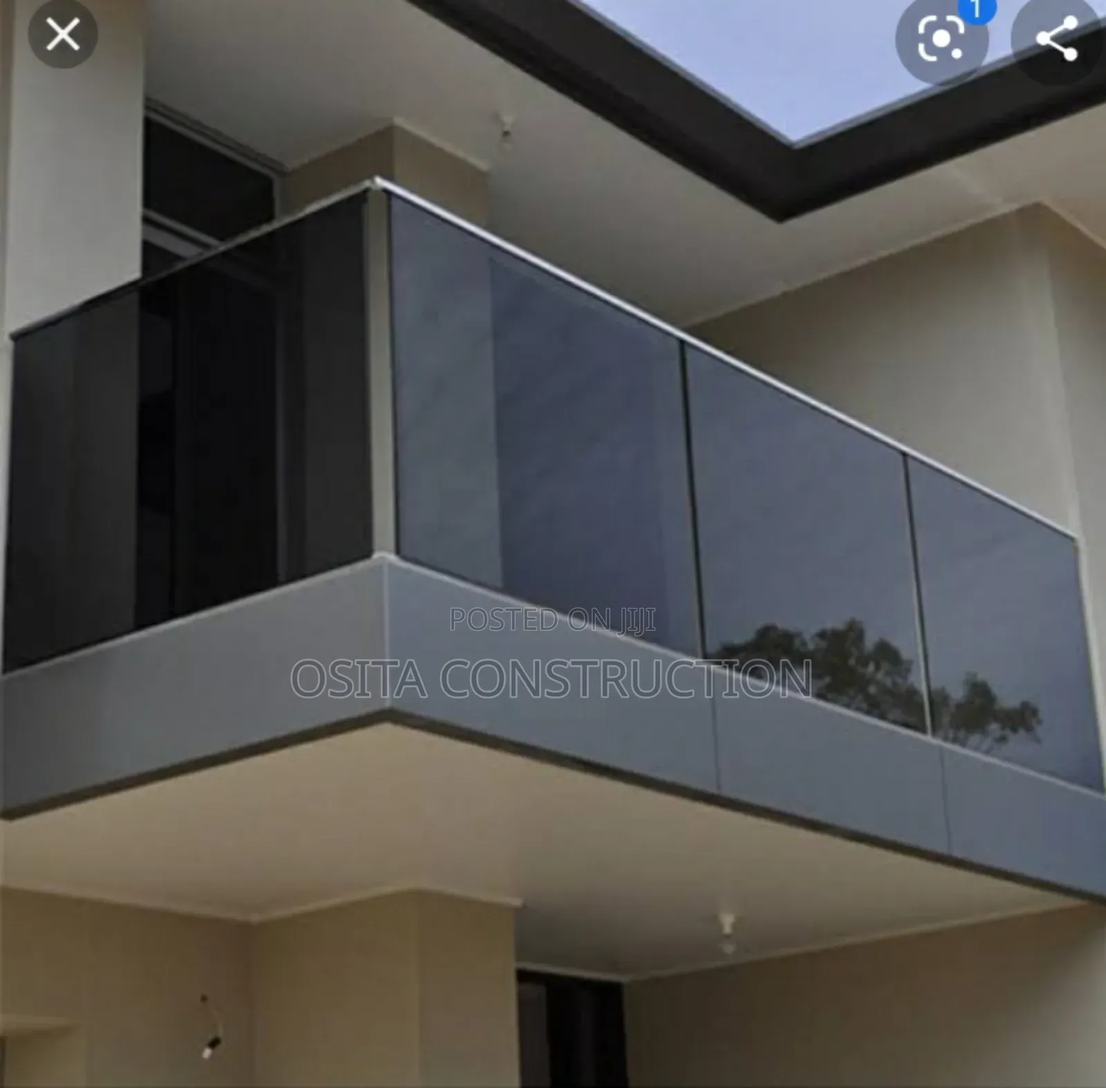 10mm Glass Hand Rail