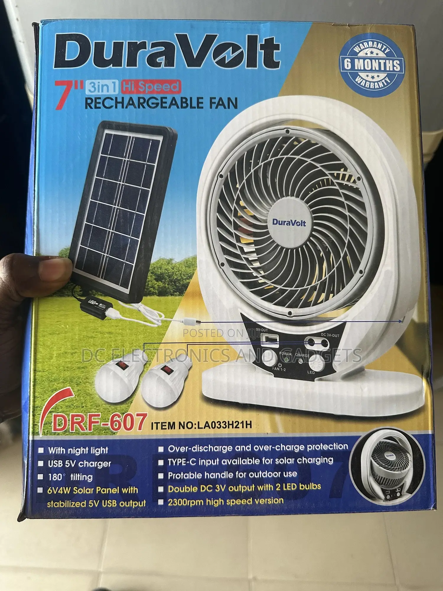 Rechargeable Fan