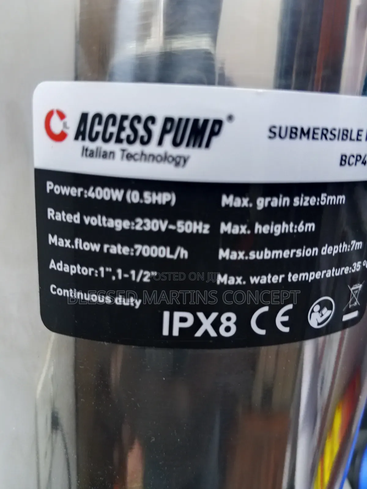 0.5hp Stainless Steel Fountain Submersible Pump, Also Used in Ponds