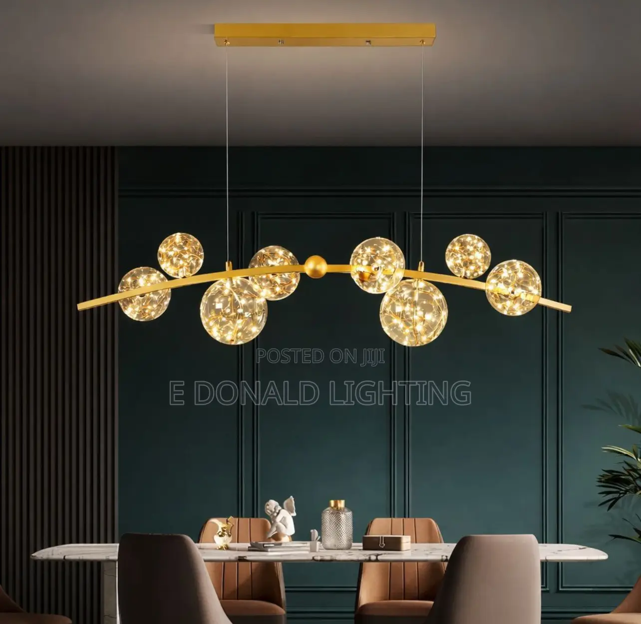 Led 8 Glass Dining Light