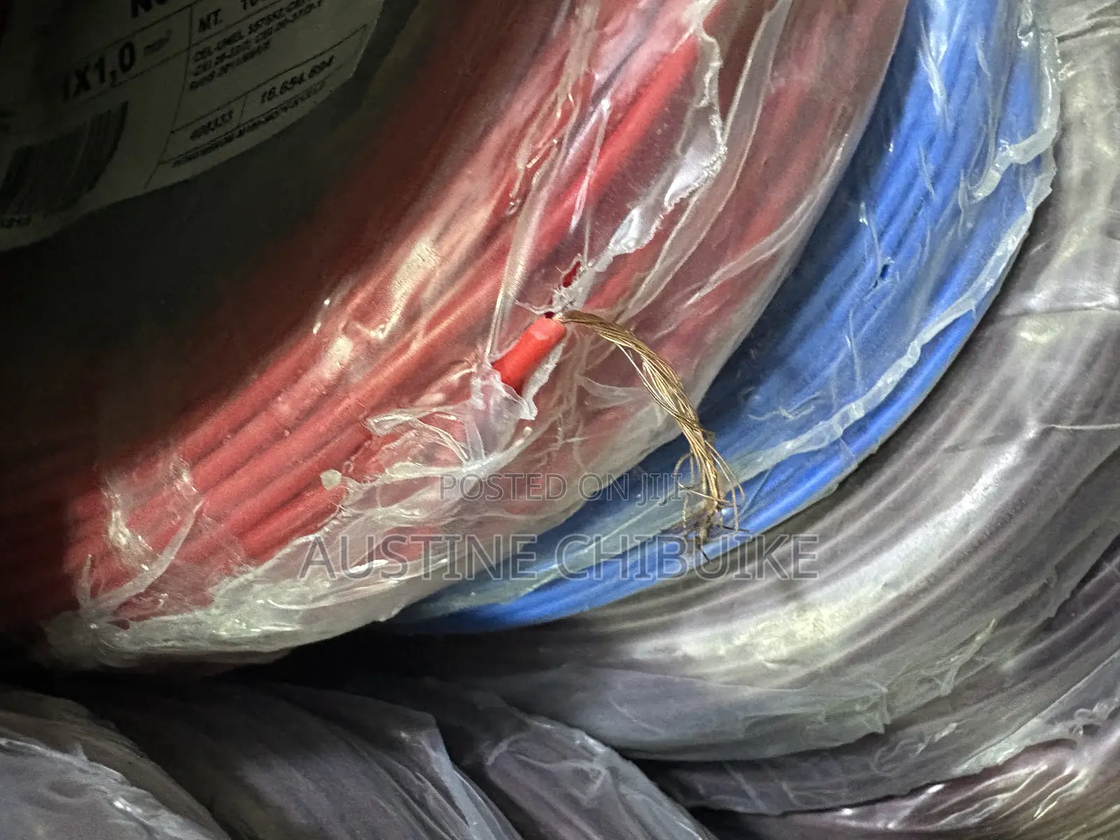 1mm Copper Cable Blue