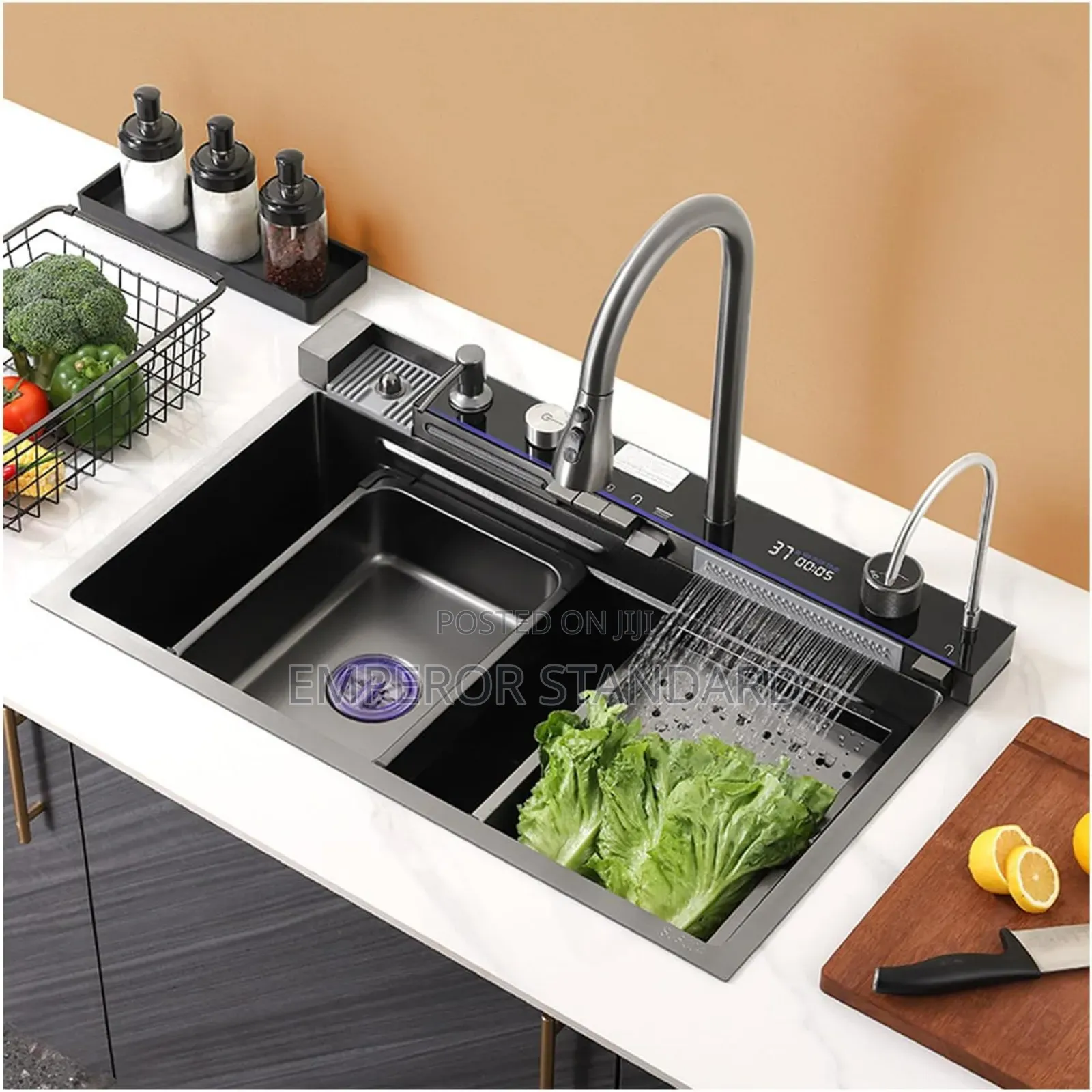 Smart Multifunctional Sink 304 Stainles Kitchen Sink Complete Set