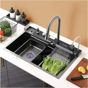 Smart Multifunctional Sink 304 Stainles Kitchen Sink Complete Set