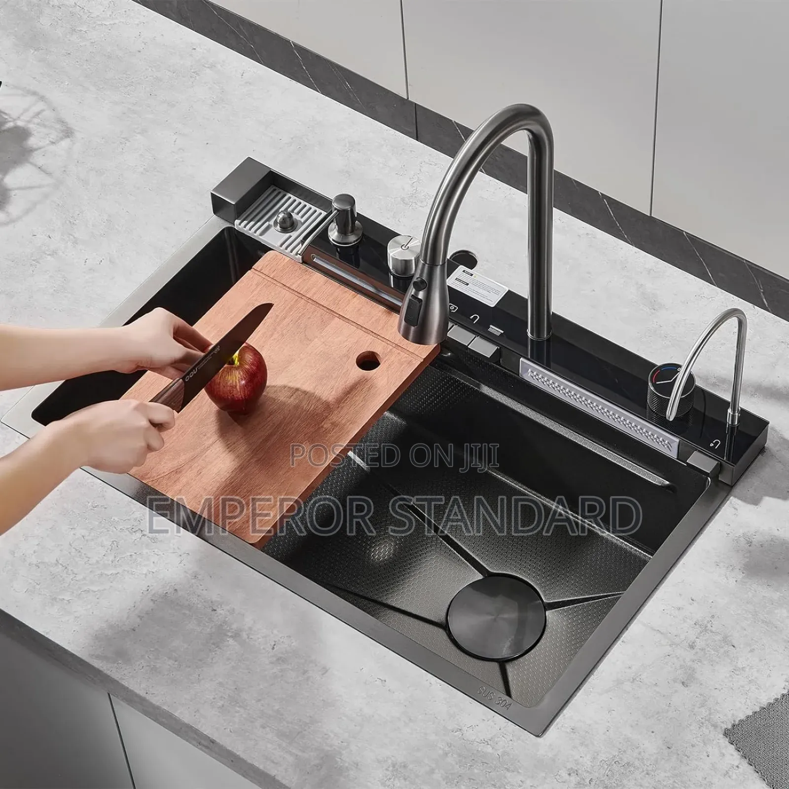 Smart Multifunctional Sink 304 Stainles Kitchen Sink Complete Set