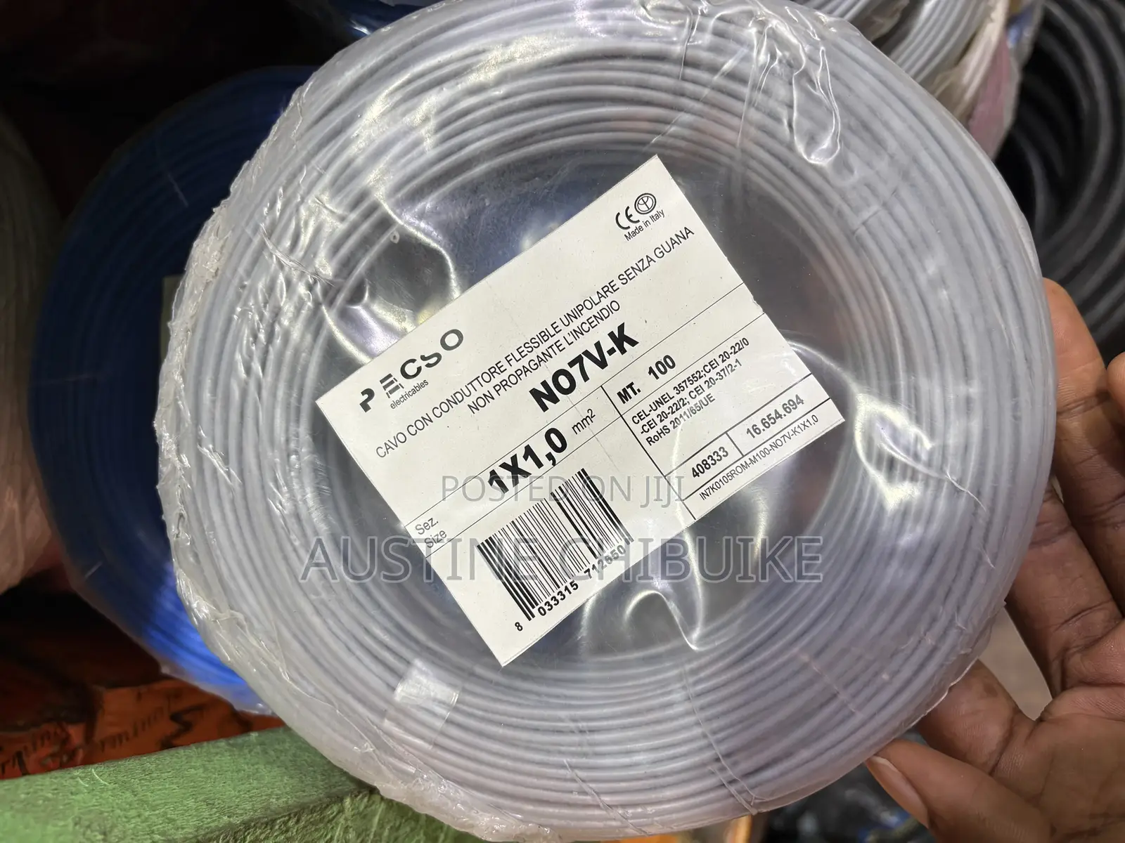 1mm Grey Cable
