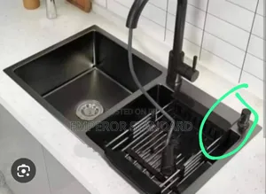 Double Bowl Handmade Stainless Kitchen Sink Complete Set