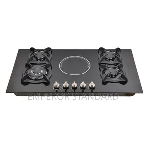 4 Burner + 1 Hot Plate Built-in Cooker