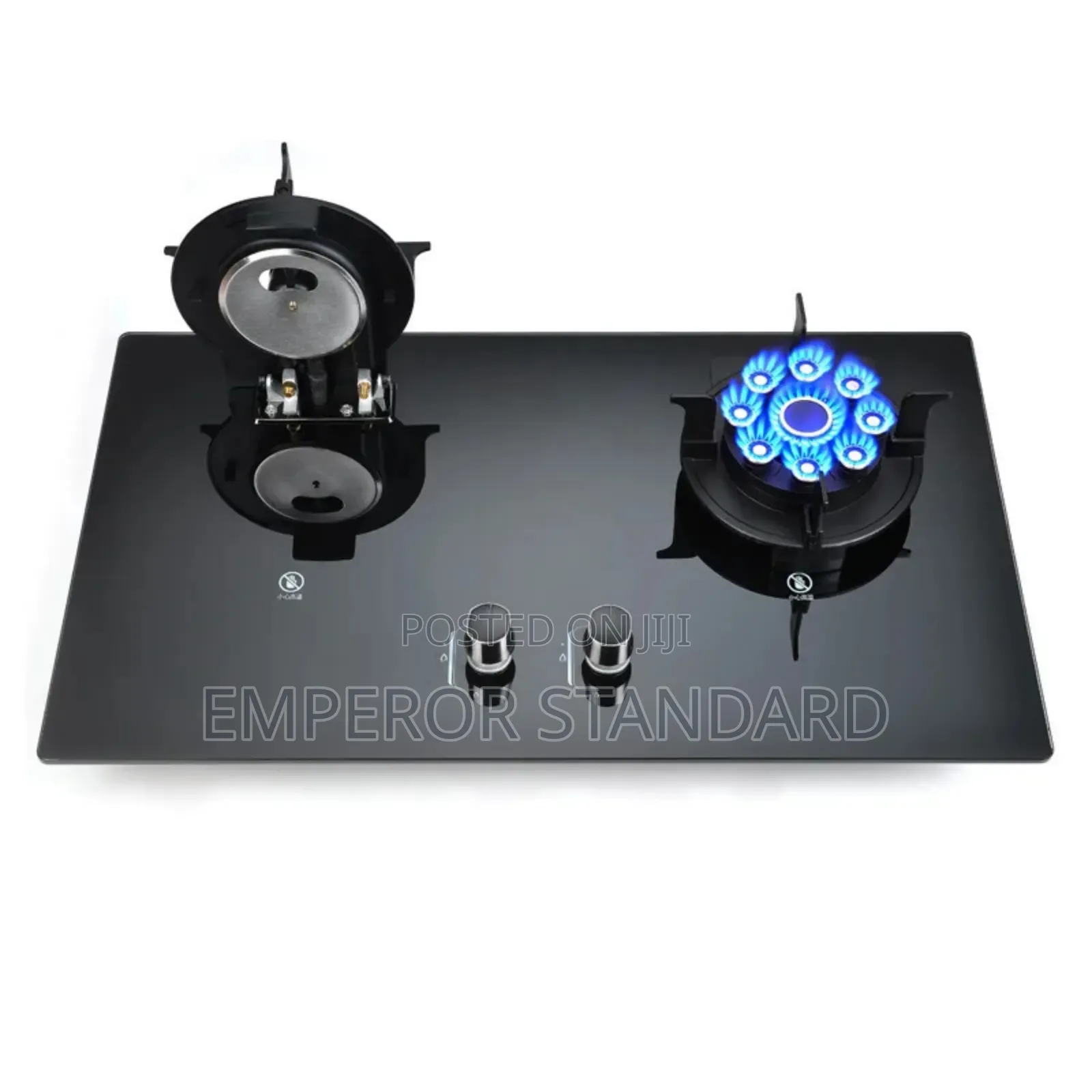Modern Flip Up 2 Burners Gas Hob Built-in Cooker