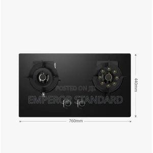 Modern Flip Up 2 Burners Gas Hob Built-in Cooker