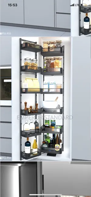 Glass Pull-out Pantry