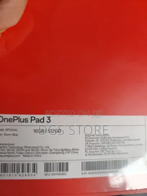 New OnePlus Pad 3 512 GB