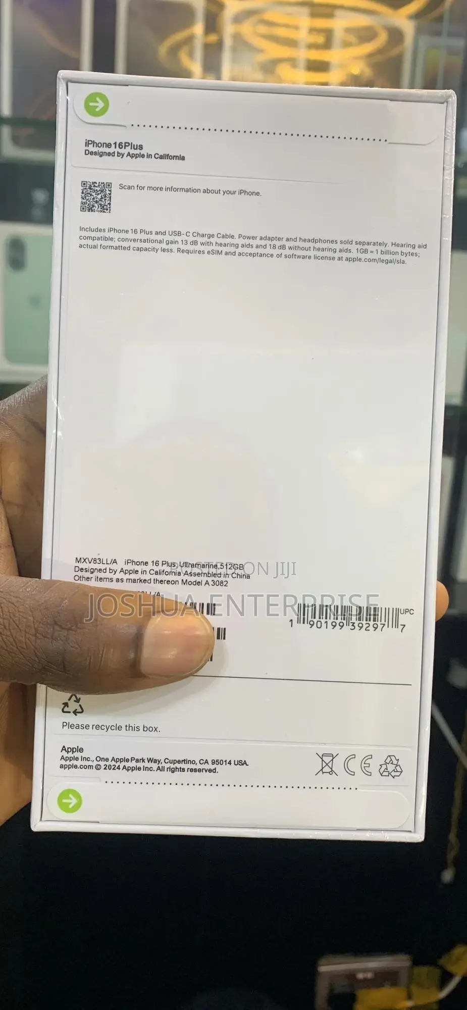 New Apple iPhone 16 Plus 512 GB Blue
