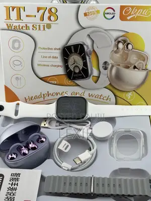 Okpu It-78 Smart Watch Wireless Earbuds Combo