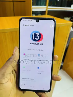 Vivo V21 128 GB Black