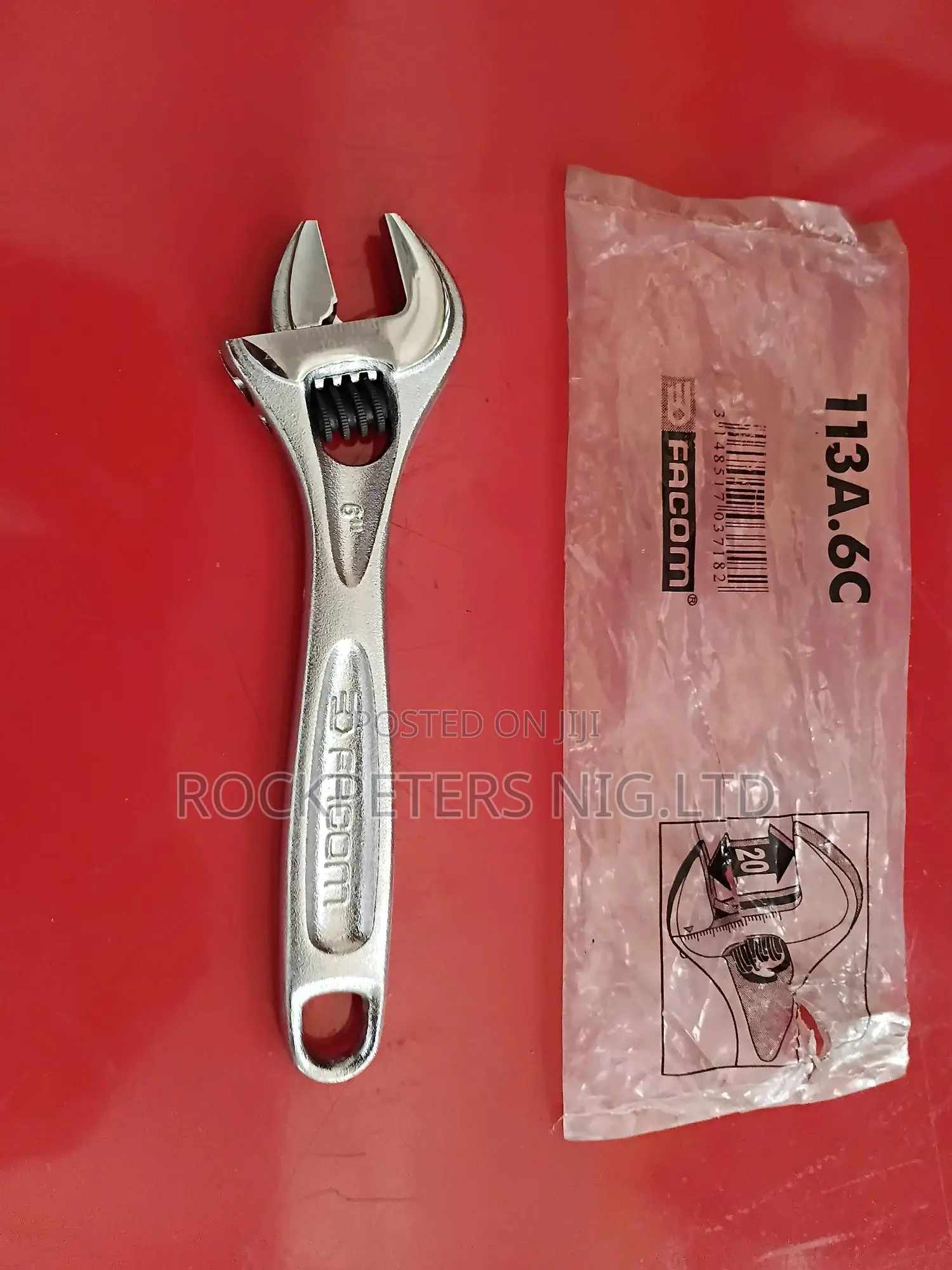 Facom 113a.6c 6′′ Heavy Duty Chrome Adjsutable Spanner Wrench