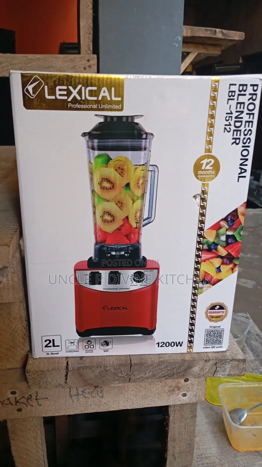 Lexical 2l Professional Blender, 1200w Copper Coil.