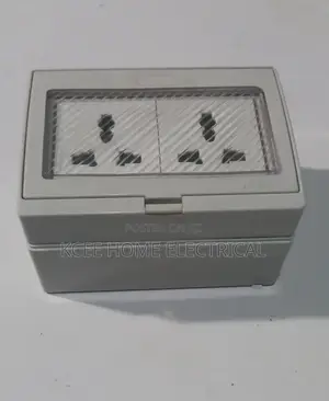 Ip55 Double Weatherproof Socket With Protective Cover – Outdoor Use