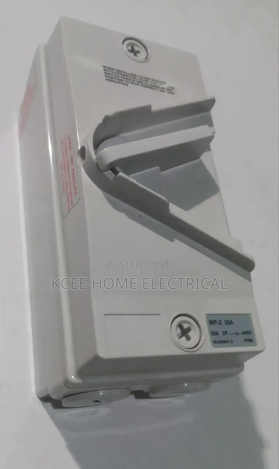 Ip66 35a Double Pole Outdoor Weatherproof Isolator Switch