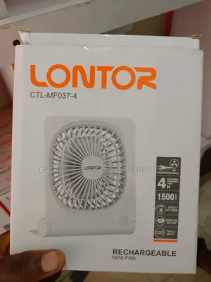 Lontor Rechargeable Table Fan