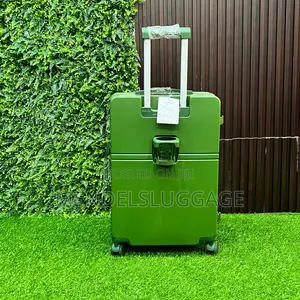 Green Hard Case Travel Luggage Set With Wheels