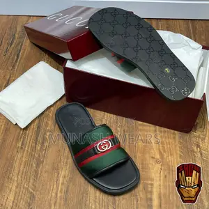 Original Leather Gucci Slipers For Men