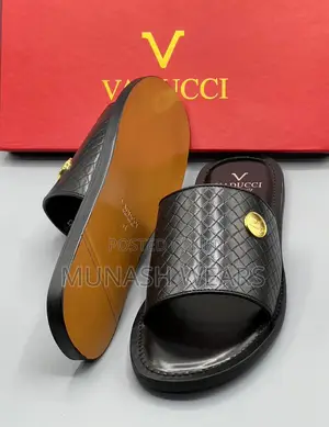 Quality Italian Leather Slipers For Men 40-46 Available