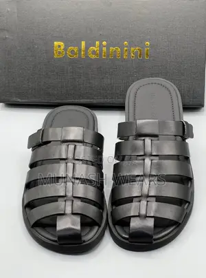 Baldinini Leather Slipers For Men