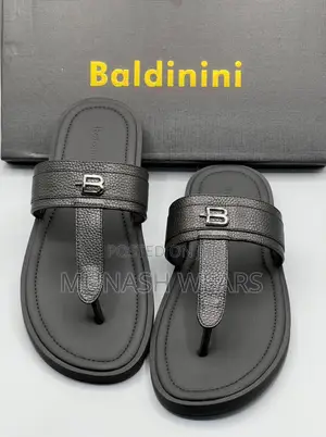 Baldinini Leather Slipers For Men