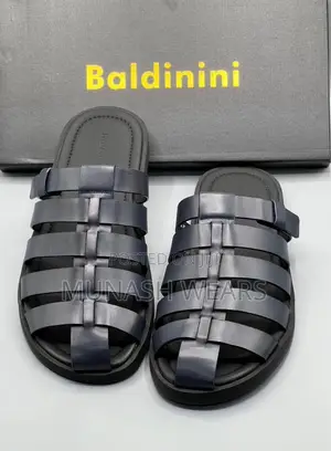 Baldinini Leather Slipers For Men