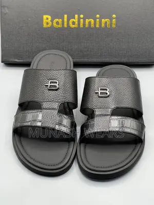 Baldinini Leather Slipers For Men