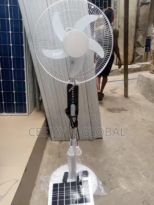 Solar Mingsheng 16inches Standing Fan That Has Remote Control, 2bulbs