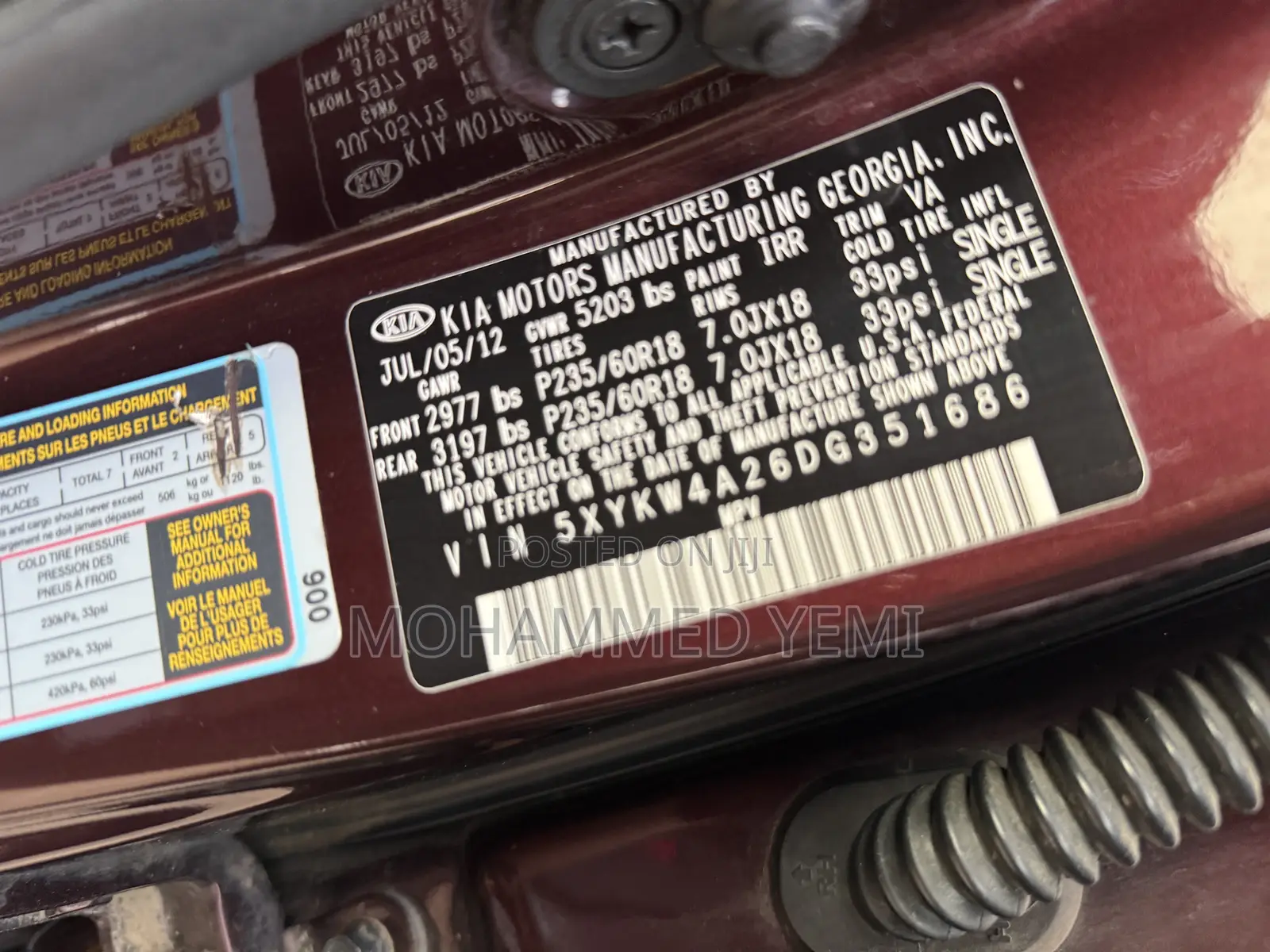 Kia Sorento 2013 Burgundy