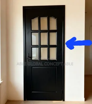 Hard Glass Wooden Door