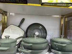 7-in-1 Cast Iron Cookware Set (Different Colors Enamel Finish)