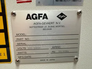 Computer To Plate, Ctp, Agfa Acento Ii S