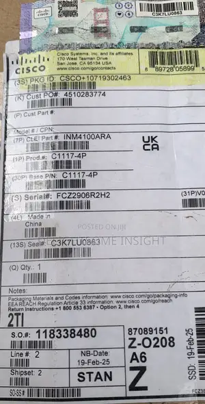 Brand New Cisco Isr C1117-4p Integrated Services Router