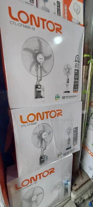 Lontor Rechargeable Water Mist Fan Available in 18 Inches 16 Inches