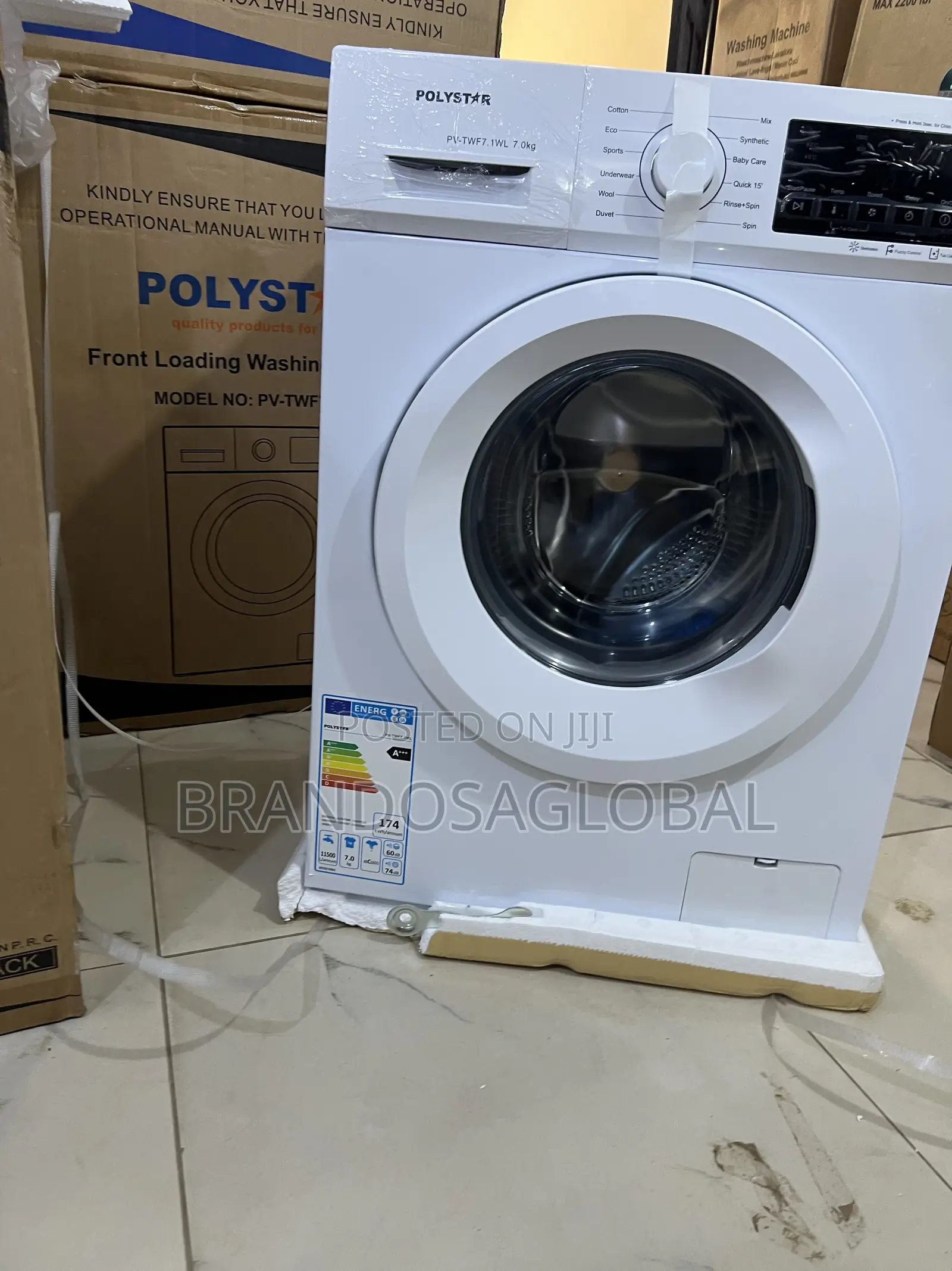 Polystar 6kg Automatic Front Loader Built for Home Comfort [Pv-Twf.1wl