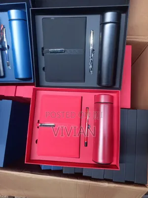 3 in 1 Gift Box of Flask, Notepad and Pen