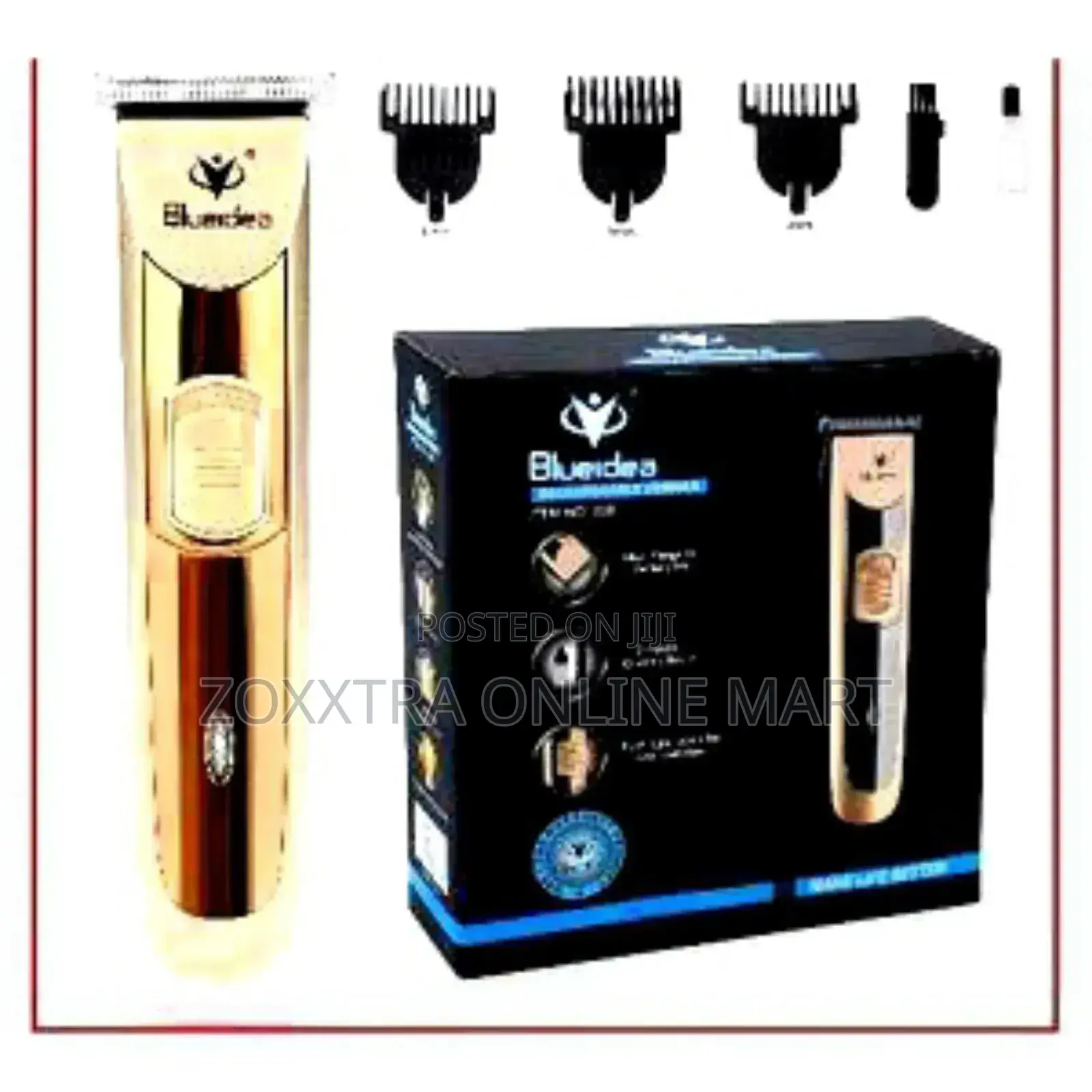 Blue Idea Rechargeable Hair Beard Clippers With Accessories