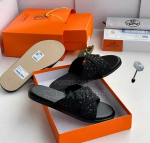 Hermes Cross Leather Pams for Men