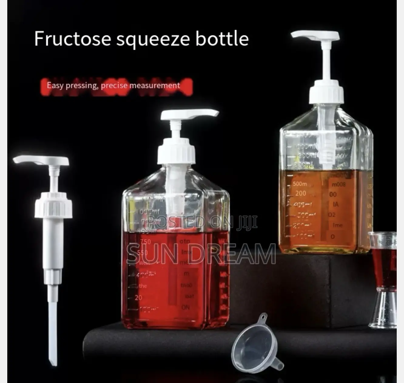Syrup Pump Bottle Jam Press Bottle Jug 1100ml 1600ml