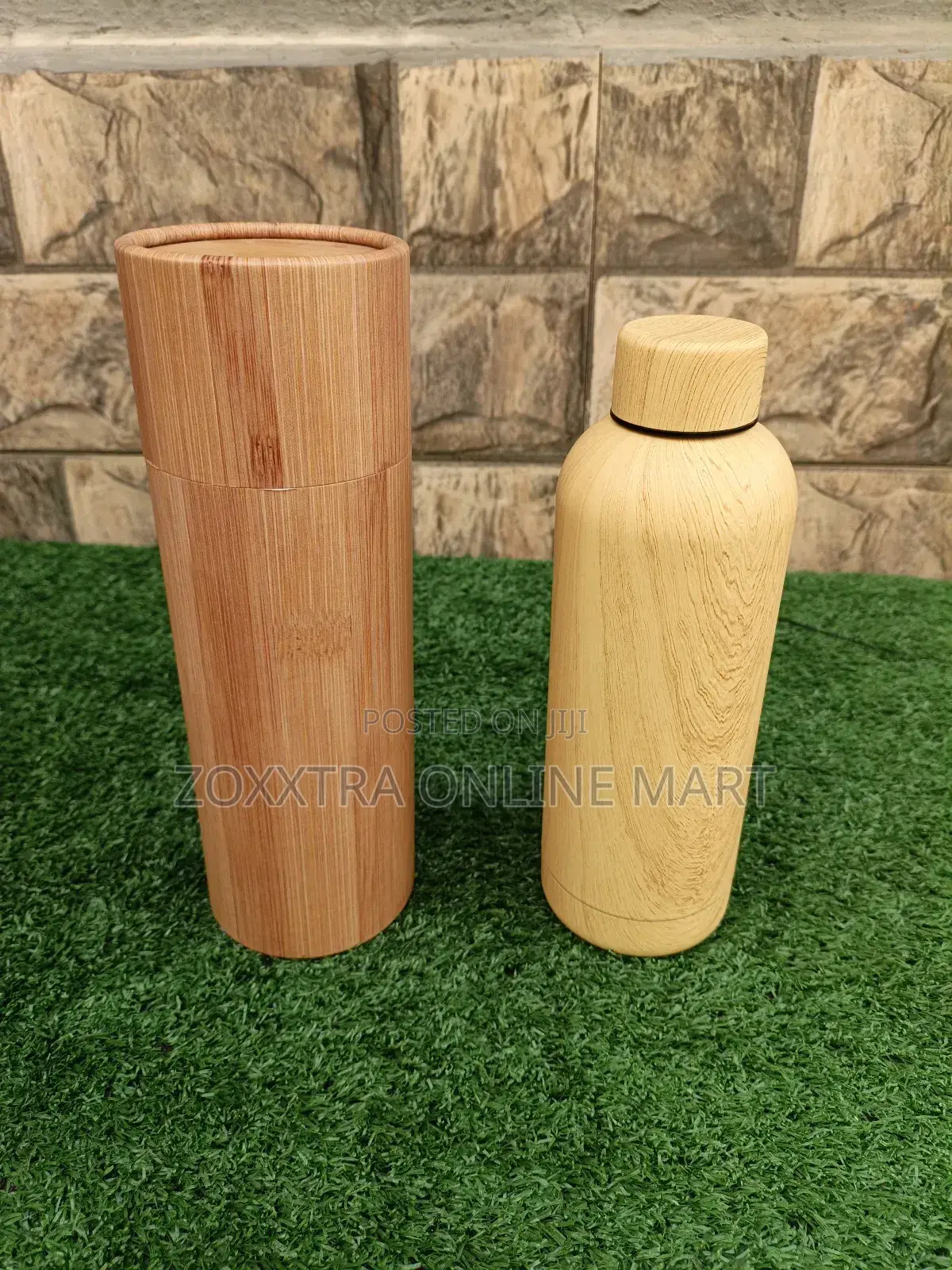 500ml Bamboo Vacuum Flask With Casing