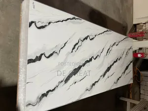 Marble Sheet Black and White Design Gloss