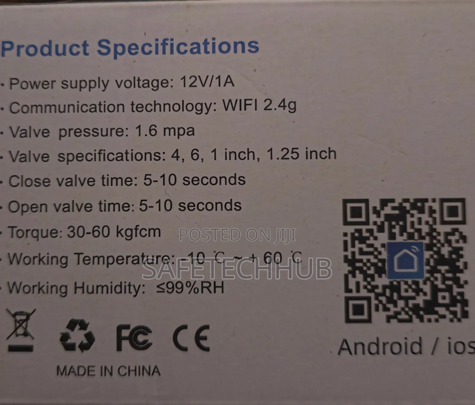Concept Plus Wifi Water/Gas Valve Controller