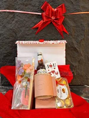 Package of Diffuser, Scented Candles, Chocolates, Wine and a Card