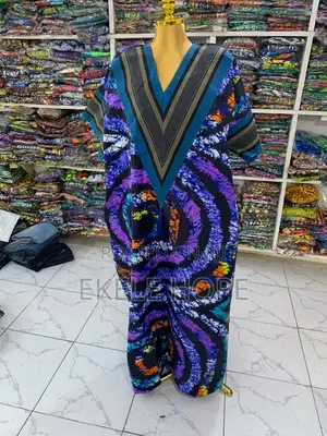 Ankara Bubu Gown With Asooke