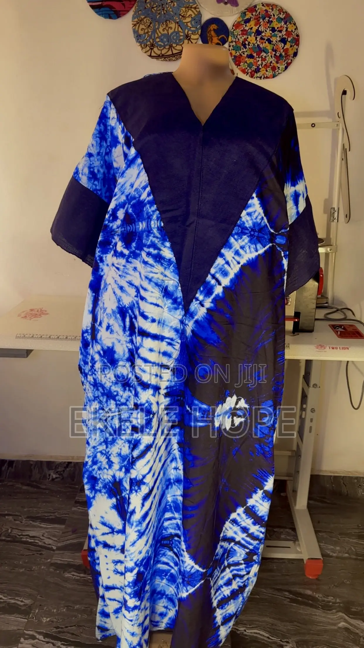 Ankara Bubu Gown With Asooke